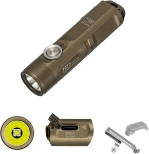 Linterna recargable RovyVon A3 Pro G4 USB-C 7000K EDC, 650 lúmenes bronceado - Imagen 1 de 8
