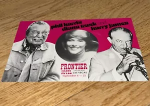 Vecchia cartolina FRONTIER HOTEL LAS VEGAS PHIL HARRIS / DIANA TRASK / HARRY JAMES - Foto 1 di 2