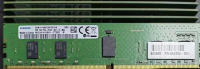 SAMSUNG 8GB DDR4 2666 1Rx8 PC4-21300 M393A1K43BB1-CTD 288pin Server RDIMM RAM - Image 1 of 2