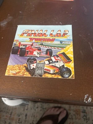 Final Lap Twin Turbo Grafx 16 Original MANUAL ONLY BN22 - Image 1 of 2
