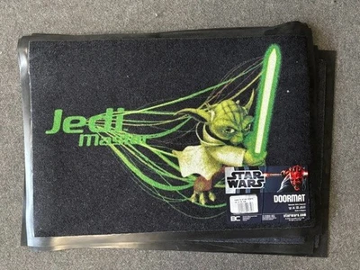 STAR WARS / Fussmatte / JEDI /  50x70 cm / Waschbar 30 Grad / SWD 9 Yoda Grün - Bild 1 von 2