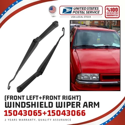 Juego de 2 brazos limpiaparabrisas para conductor y pasajero aptos para Chevy S10 GMC Sonoma Foto 1 de 4