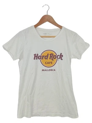 Hard Rock Cafe Fanshirt Damen S Weiß Casual Mallorca T-Shirt - Bild 1 von 3