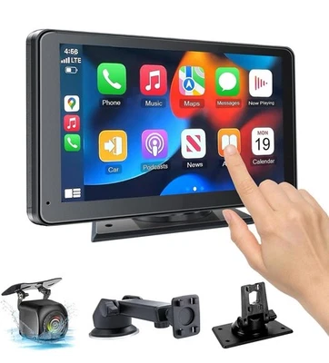 Reproductor multimedia inalámbrico portátil CarPlay pantalla táctil HD con Bluetooth Foto 1 de 4