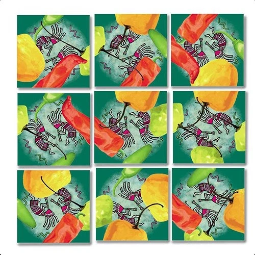 B Dazzle Chili Today Hot Tamale Scramble Squares 9 Piece Puzzle - Image 1 of 1
