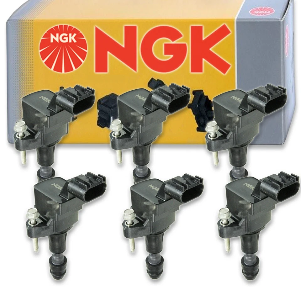 Катушка зажигания NGK 6 шт. для 2008 Saturn Aura 3,6 л V6 — свеча зажигания Tune Up Ki xq - Изображение 1 из 4