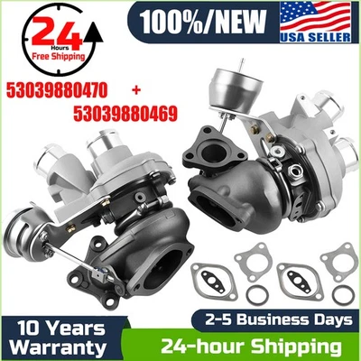 Left +Right Turbo Kit For Ford F150 F-150 Pickup V6 3.5L 2013-2016 Turbocharger Foto 1 de 4