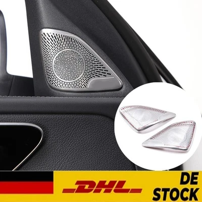 Edelstahl Vordertür Lautsprecher Abdeckung für Mercedes C-Klasse W206 Bj.ab 2022