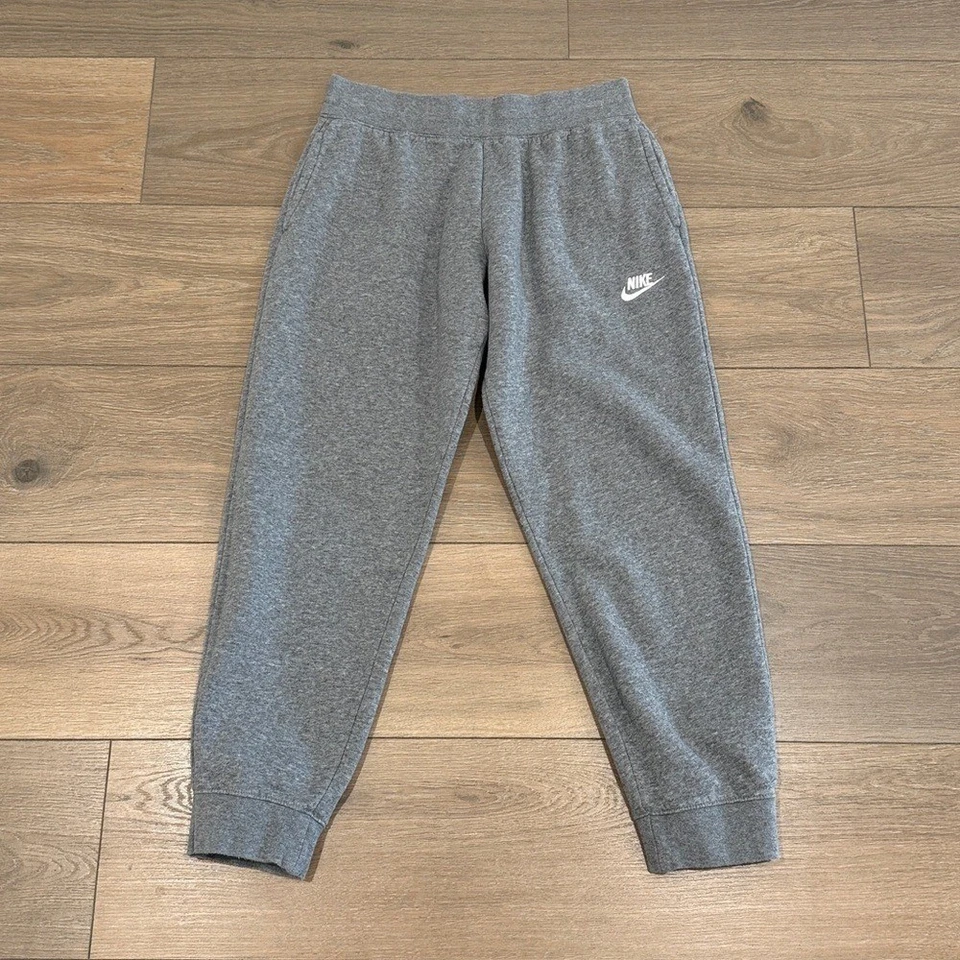 NIKE Grey Heather Sportswear Club Fleece Cotton Lounge Jogger Sweatpants Size L - Image 1 of 4