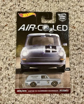 Volkswagen Squareback Mattel Hot Wheels refrigerado por aire Real Riders personalizado '69 Foto 1 de 2