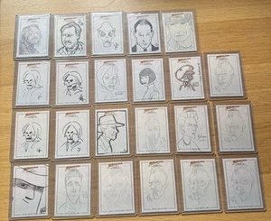 TOPPS 2008 INDIANA JONES CRYSTAL SKULL - 23 SKETCH CARDS (SOME DUPLICATES) RARE - Imagen 1 de 6
