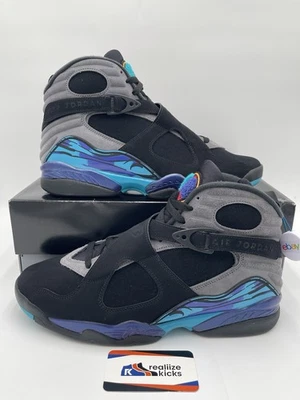 Hombres Talla 13 - Nike Air Jordan 8 Retro Aqua 2025 (305381-006) ¡NUEVO! Foto 1 de 4