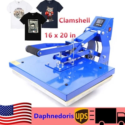 Camiseta mejorada automática abierta máquina de prensa de calor cubierta 16x20 htv Foto 1 de 4