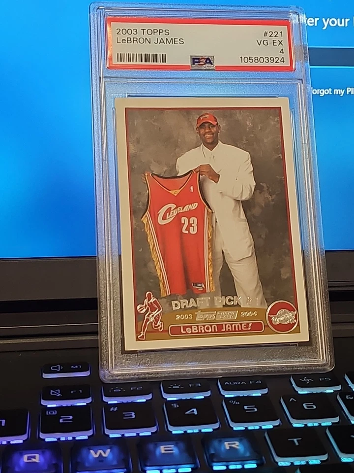 2003-04 Topps Draft Pick LeBron James #221 1ª edição (RC) - Imagem 1 de 3