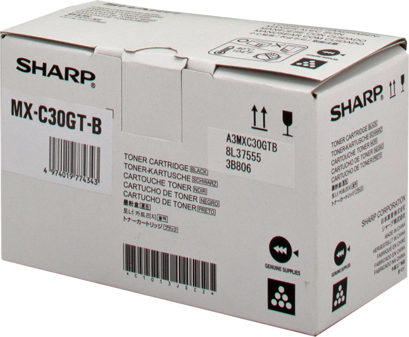Original Sharp Toner Schwarz MX-C30GTB - Bild 1 von 1