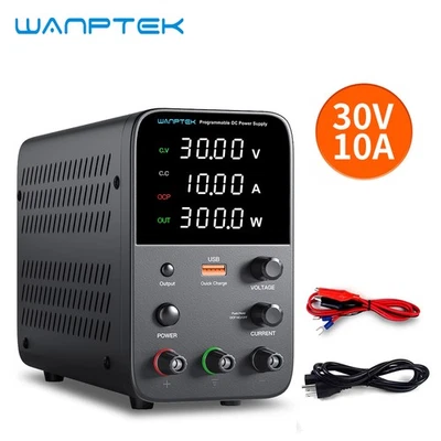 Fuente de Alimentación DC Ajustable 0-30V 10A Laboratorio Variable Banco Conmutación Alta Precisión Foto 1 de 4