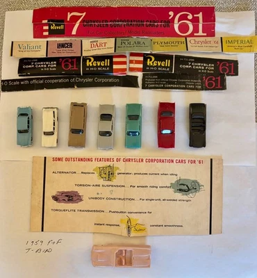 Coches a escala HO 1961 Revell Corporation + bonificación Foto 1 de 4