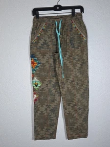 Double D Ranch Southwestern Aztekenmuster Pull On Hose Kordelzug bestickt S - Bild 1 von 11