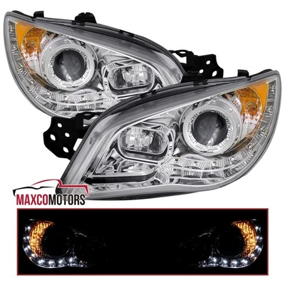 Projector Headlights LED Strip Fits 2006-2007 Subaru Impreza WRX STi Clear Lamps Foto 1 de 4