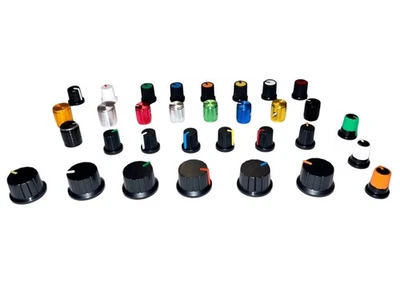 je 1St. oder 4St. Drehknopf für Potentiometer  6mm T18 Shaft, D-Schaft - Bild 1 von 4