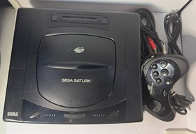 SEGA SATURN CONSOLE W/ CORDS AND CONTROLLER TESTED WORKS!