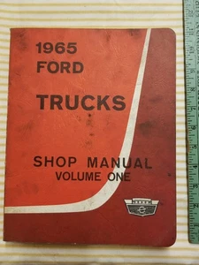 Vintage 1965 Ford Trucks Shop Manual Vol 1 Service Maintenance - Imagen 1 de 3