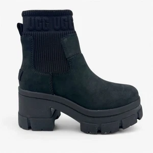 UGG Brooklyn Chelsea Black Womens Boot Chelsea - Picture 1 of 6