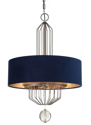 Colgante Metropolitan N7336 Grandeur 6 luces 24"W cristal - níquel antiguo envejecido Foto 1 de 3