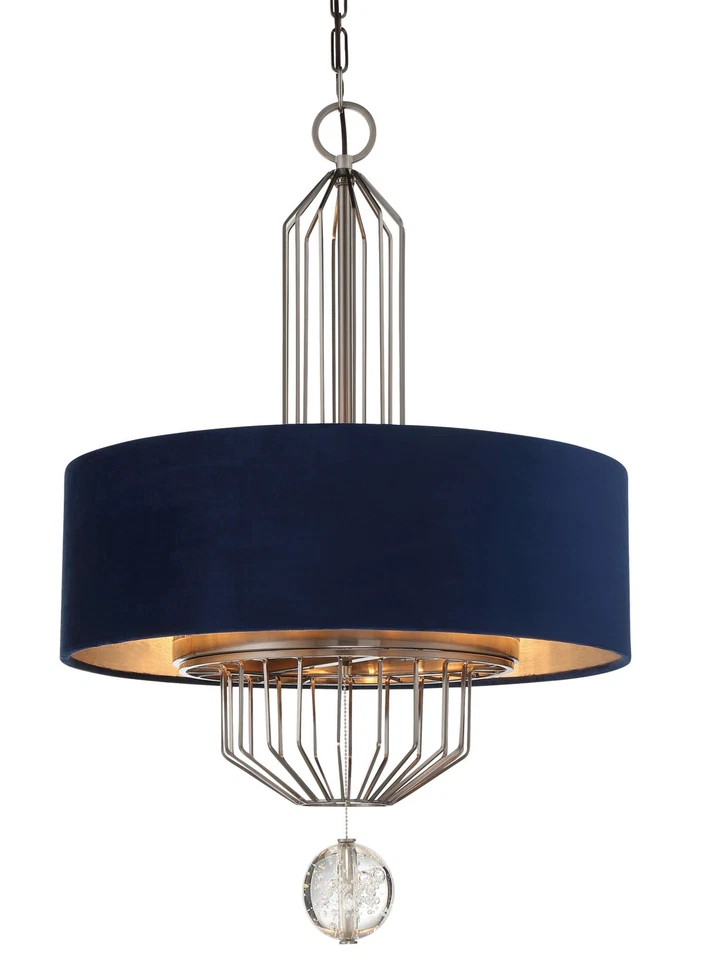 Colgante Metropolitan N7336 Grandeur 6 luces 24"W cristal - níquel antiguo envejecido Foto 1 de 3