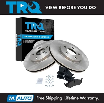 TRQ Front Brake Pads & Rotor Kit Fits 2000-2005 Dodge Neon 2000-2001 Plymouth - Изображение 1 из 4