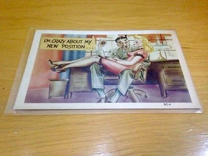 Postal vintage de jefe y secretario de Colorcraft Dexter Press DC-4 - Imagen 1 de 3