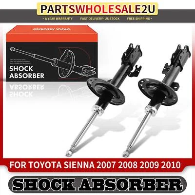 Juego de 2 Amortiguadores Delanteros Lados Izquierdos y Derecho para Toyota Sienna 2007-2010 Foto 1 de 4