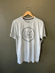 Volcom Mens Blue Short Sleeve T-shirt Volcom Stone Graphic Size Medium NWT - Picture 1 of 3