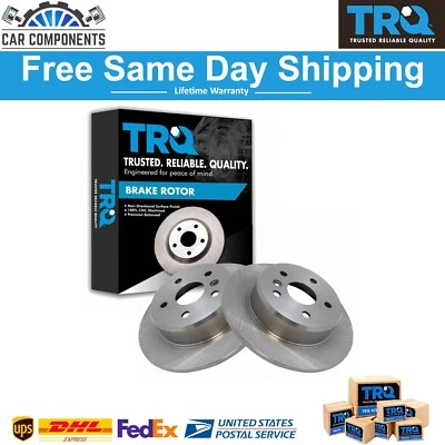 Conjunto de pares de rotores de freio TRQ discos traseiros para Lexus RX300 Toyota Highlander AWD - Imagem 1 de 4