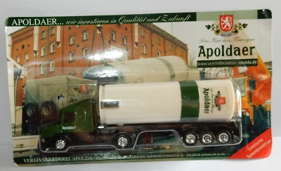 GRELL HO 1/87 CAMION CITERNE TRUCK TANKER SCANIA TORPEDO APOLDAER BEER IN BOX - Photo 1/2