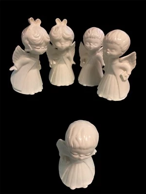 Porcelana Kissing Angels vintage GC años 90.  3 niños y 2 niñas.  5 en total Foto 1 de 4