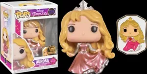 Funko Pop Aurora With pin sleeping Beauty Gold Disney Princess Funko shop Excl - Imagen 1 de 12