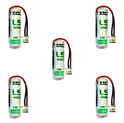 5 BATTERIE PILA LITIO SAFT LS14500 3,6V 2,6Ah COMPATIBILE ALLARMI TECNOALARM  - Immagine 1 di 2