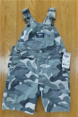 Pantalones Cortos Chaleco Gris Camuflaje OSHKOSH Camuflaje Niños NUEVOS NUEVOS CON ETIQUETAS Talla 18 Meses Foto 1 de 4