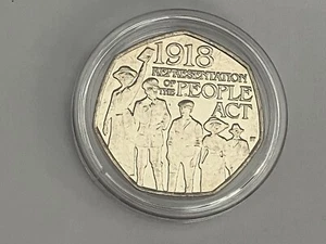 2018 REPRESENTATION 50P FIFTY 50 PENCE COIN FROM SEALED BAG IN CAPSULE - Picture 1 of 3