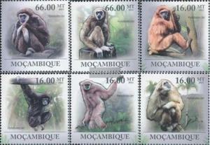 sellos Mosambik 2011 Mi 4421-4426 nuevo con goma original 2011 monos - Imagen 1 de 1