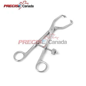 PELVIC REDUCTION FORCEPS 7 3/4" ANGLED SHORT BALL TIPS ORTHOPEDIC INSTRUMENTS - Picture 1 of 2