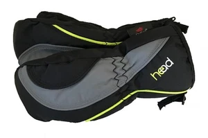 Head Jr. Ski Mittens Child Size  Black Grey Dayglo - Picture 1 of 1