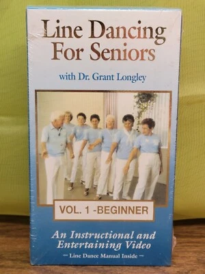 NEW SEALED Line Dancing For Seniors Vol 1 Beginner VHS DR. Grant Longley Vintage - Image 1 of 4