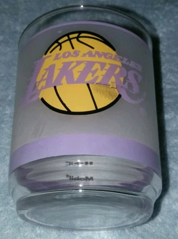 Los Angeles Lakers Vintage NBA Whiskey Drinking Glass Tumbler Cup - 1980s Mobil Cover