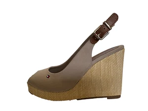 Tommy Hilfiger Iconic Elba Sling Wedges UK 6 US 8.5 EU 39 REF M1117+ - Picture 1 of 5