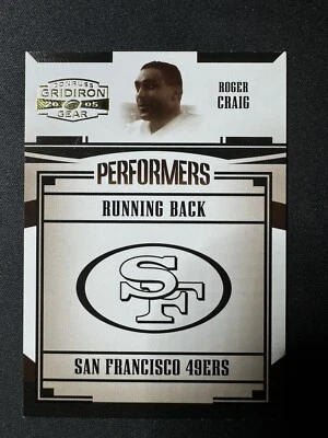 2005 Donruss Gridiron Gear Performers #P-43 Roger Craig /500 San Francisco 49ers - Image 1 of 2