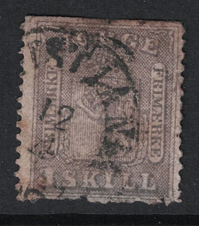 Noruega SC# 7 Usado/Algún adelgazamiento inferior y pequeño desgarro Perf - S29573 Foto 1 de 1