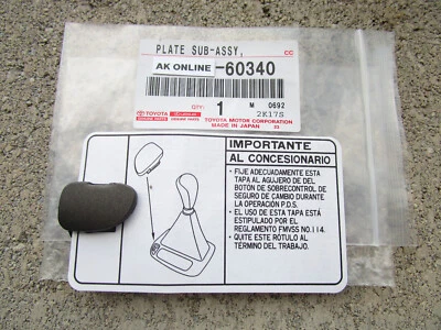 FITS: 03 - 09 LEXUS GX470 A/T SHIFTER LOCK RELEASE BUTTON COVER OEM NEW BLACK Foto 1 de 4