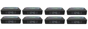 Lumoday Digital Alarm Clock Wireless Qi, Dual Alarm ~JOB LOT~ CASEPACK OF 8 PCS